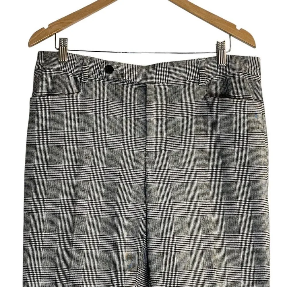 Lauren Ralph Lauren Adelle Women’s Size 12 Houndstooth Plaid Stretch Pants